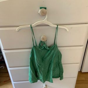 Green cami top